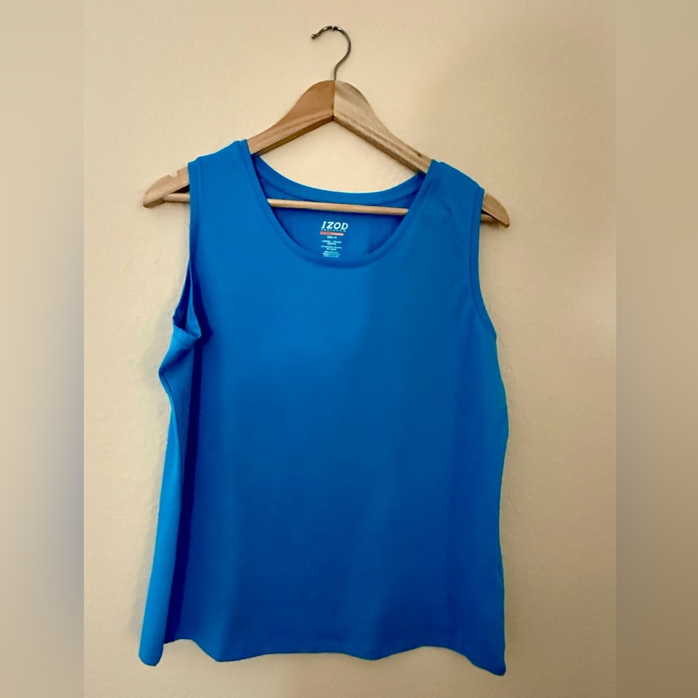 IZOD Women's Vibrant Blue Tank Top